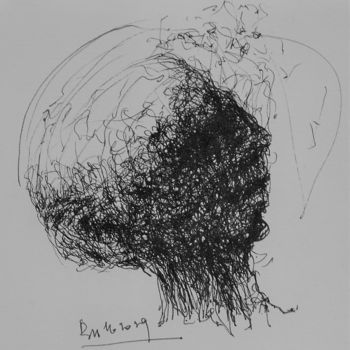 「Ruschkoffs Erwachen…」というタイトルの描画 Stephan Rodriguez Warnemündeによって, オリジナルのアートワーク, インク