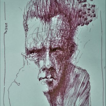 제목이 "Ruschkoffs Erwachen…"인 그림 Stephan Rodriguez Warnemünde로, 원작, 잉크