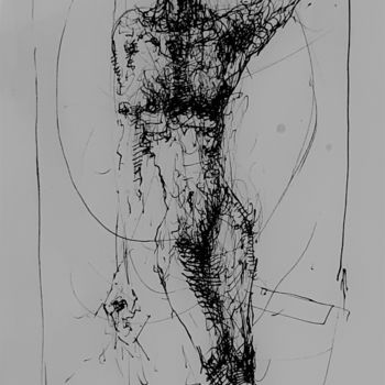 Drawing titled "Liberty" by Stephan Rodriguez Warnemünde, Original Artwork, Ink