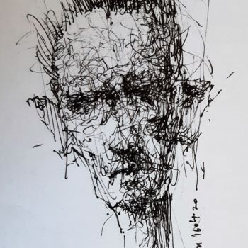 제목이 "Schwarze Galle"인 그림 Stephan Rodriguez Warnemünde로, 원작, 잉크