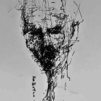 Drawing titled "Padre Padrone" by Stephan Rodriguez Warnemünde, Original Artwork, Ink