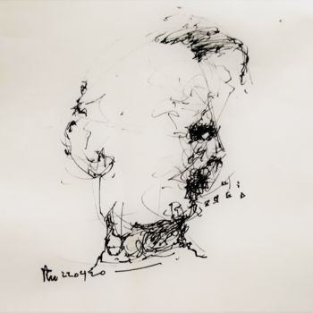 Dessin intitulée "gaudeamus igitur (1)" par Stephan Rodriguez Warnemünde, Œuvre d'art originale, Encre