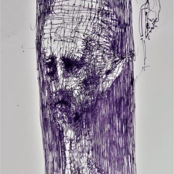 Dibujo titulada "Es erinnert mich." por Stephan Rodriguez Warnemünde, Obra de arte original, Tinta