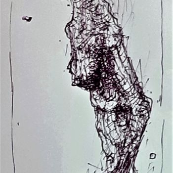 Zeichnungen mit dem Titel "Franz Kafka: Ein Hu…" von Stephan Rodriguez Warnemünde, Original-Kunstwerk, Tinte