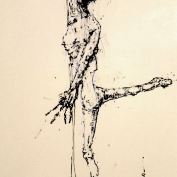 Drawing titled "Spielt auf nun zum…" by Stephan Rodriguez Warnemünde, Original Artwork, Ink