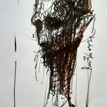 Drawing titled "Schwanenhals (2)" by Stephan Rodriguez Warnemünde, Original Artwork, Ink
