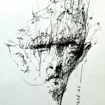 Drawing titled "My Mother did bring…" by Stephan Rodriguez Warnemünde, Original Artwork, Ink