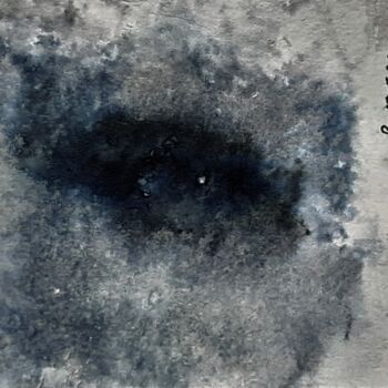 Dessin intitulée "Dunkles Aug im Sept…" par Stephan Rodriguez Warnemünde, Œuvre d'art originale, Encre