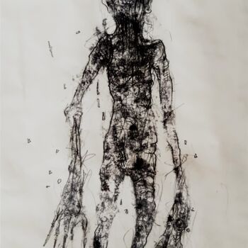 제목이 "Grendel kommt."인 그림 Stephan Rodriguez Warnemünde로, 원작, 연필
