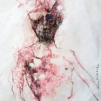 Dessin intitulée "Macbeth (1)" par Stephan Rodriguez Warnemünde, Œuvre d'art originale, Crayon