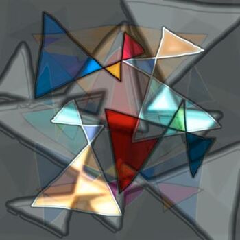 Digital Arts titled "Triangles 1" by Warren Furman, Original Artwork