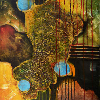 Peinture intitulée "Mystery Scenes" par Wasantha Ranjan, Œuvre d'art originale, Acrylique Monté sur Châssis en bois