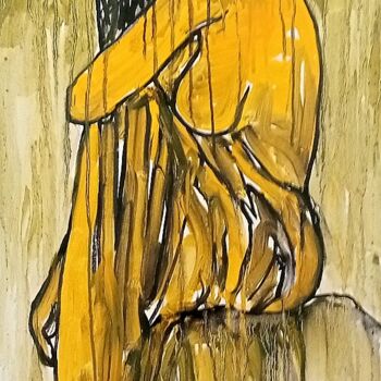 Painting titled "Figurative Art" by Wasi Haider, Original Artwork, Acrylic