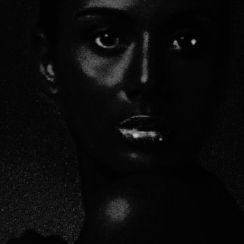 「Deep Black Portrait」というタイトルの写真撮影 Charles Waswaによって, オリジナルのアートワーク