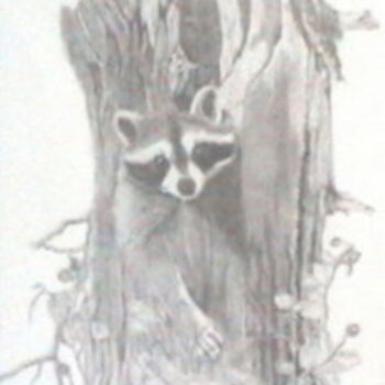 Drawing titled "stuck in the tree" by Rick Fuller, Original Artwork, Other