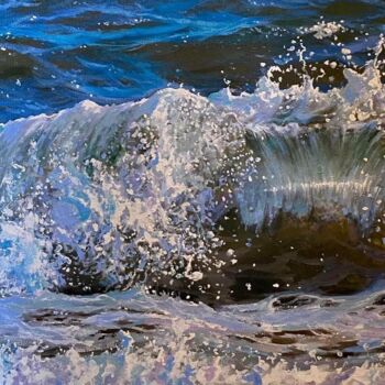 Картина под названием "Свежесть" - Water-Man, Подлинное произведение искусства, Масло Установлен на Деревянная рама для носи…