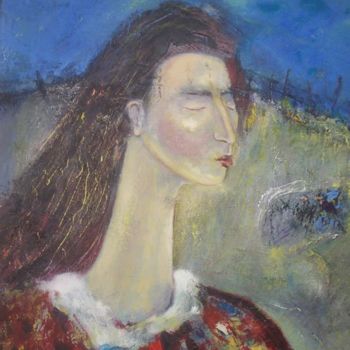 Painting titled "BLUE DREAM" by M Emin Kayserili, Original Artwork