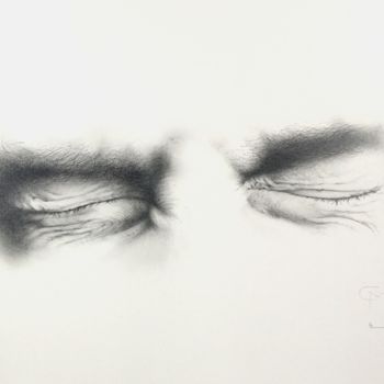 Drawing titled "S'échapper - Escape" by Christophe Moreau, Original Artwork, Graphite