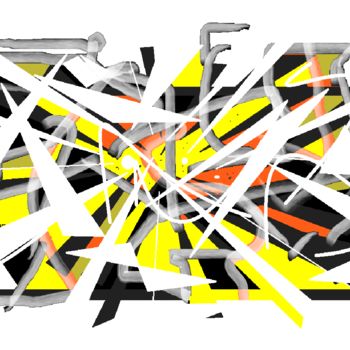 Arts numériques intitulée "abstrait" par Milafair, Œuvre d'art originale, Peinture numérique