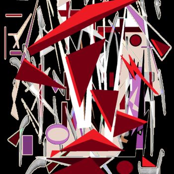Цифровое искусство под названием "DEDE L'ABSTRAIT" - Milafair, Подлинное произведение искусства, Цифровая живопись