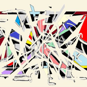 Grafika cyfrowa / sztuka generowana cyfrowo zatytułowany „ABSTRAIT LA SOEUR E…” autorstwa Milafair, Oryginalna praca, Malars…