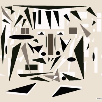 Digitale Kunst mit dem Titel "SOLEIL" von Milafair, Original-Kunstwerk, Digitale Malerei