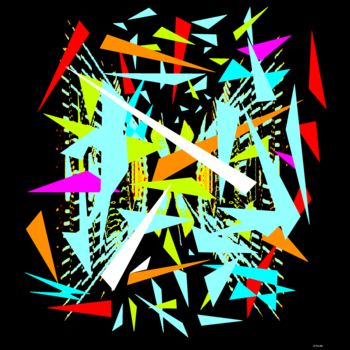 Digitale Kunst getiteld "COULEURS ABSTRAITES…" door Milafair, Origineel Kunstwerk, Digitaal Schilderwerk