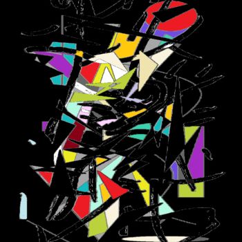 Arte digitale intitolato "art peinture abstra…" da Milafair, Opera d'arte originale, Pittura digitale