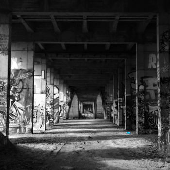 Fotografia intitulada "L'Espace Graffiti" por Wax, Obras de arte originais, Fotografia digital