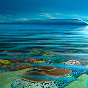 Pintura titulada "Reef Dreaming" por Wayne French, Obra de arte original, Oleo
