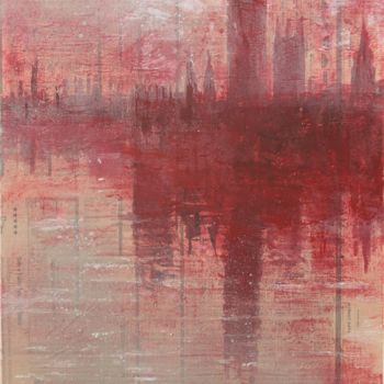 Painting titled "Westminster Blushes" by Wayne Sleeth, Original Artwork, Acrylic Mounted on Wood Stretcher frame