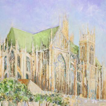 Pittura intitolato "Cathédrale de Metz…" da Wayne Sleeth, Opera d'arte originale, Stampa digitale