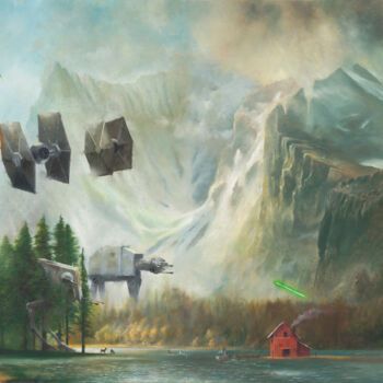 Painting titled "Open Season" by Waynester, Original Artwork, Oil