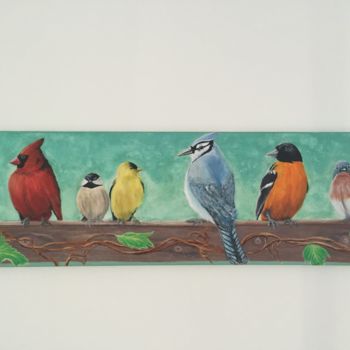 绘画 标题为“Oiseaux.jpg” 由Wdiez, 原创艺术品, 丙烯