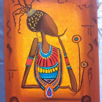 Peinture intitulée "Me afrique.jpg" par Wdiez, Œuvre d'art originale, Acrylique