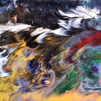Ζωγραφική με τίτλο "winged bird. / Wefa…" από Wefag Ibrahim, Αυθεντικά έργα τέχνης, Ακρυλικό