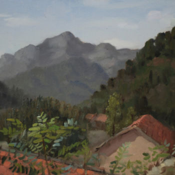 Malerei mit dem Titel "Noontime" von Wei Jia, Original-Kunstwerk, Öl