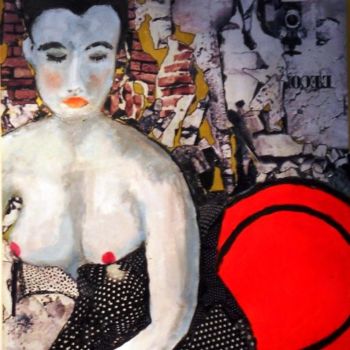 Εγκατάσταση με τίτλο "le fauteuil rouge" από Lucienne Weill, Αυθεντικά έργα τέχνης