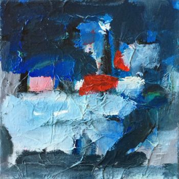 Pittura intitolato "Bleue" da Lucienne Weill, Opera d'arte originale