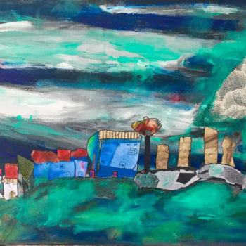 Pittura intitolato "l-orage.jpg" da Lucienne Weill, Opera d'arte originale