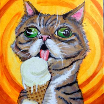 Pittura intitolato "Ice cream cocaine" da Wellington Wbp, Opera d'arte originale, Acrilico