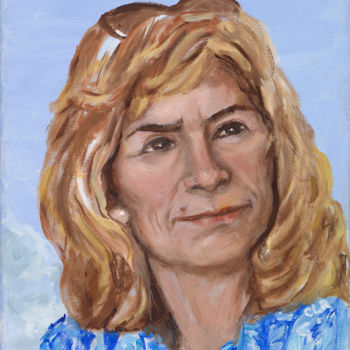 Painting titled "roberts-portraitb-s…" by Carol Roberts, Original Artwork, Oil