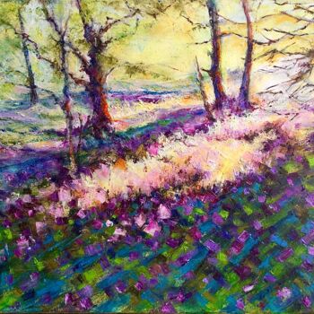 Painting titled "‘When Sun Creeps In’" by Wendy Long, Original Artwork, Oil