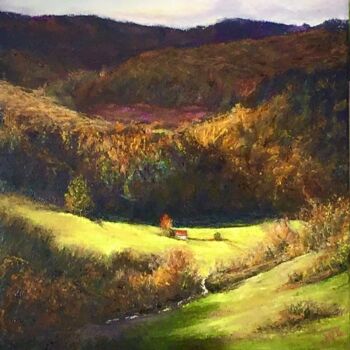 Painting titled "‘Living In Solitude’" by Wendy Long, Original Artwork, Oil