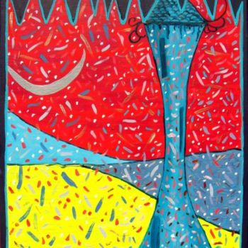 Pintura intitulada "TOWER SERIES: TOWER…" por Redreamer, Obras de arte originais