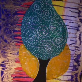 Pittura intitolato "TRIBAL TREE" da Redreamer, Opera d'arte originale