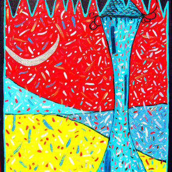 Painting titled "TOWER SERIES TOWER…" by Redreamer, Original Artwork, Other