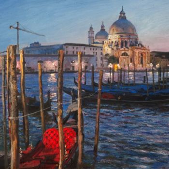 Картина под названием "Венецианские сумерки" - Юрий Панцырев, Подлинное произведение искусства