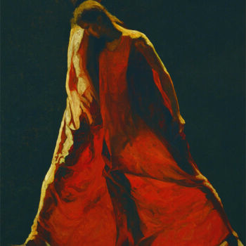 Painting titled "La Force-120x210cm-…" by Wenwu Wen, Original Artwork, Oil