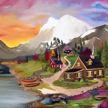 Painting titled "Cabin Fever" by Weshon Hornsby, Original Artwork